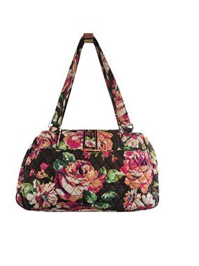 Vera Bradley Caroline Shoulder Bag English Rose Pattern Cotton Quilted Boho